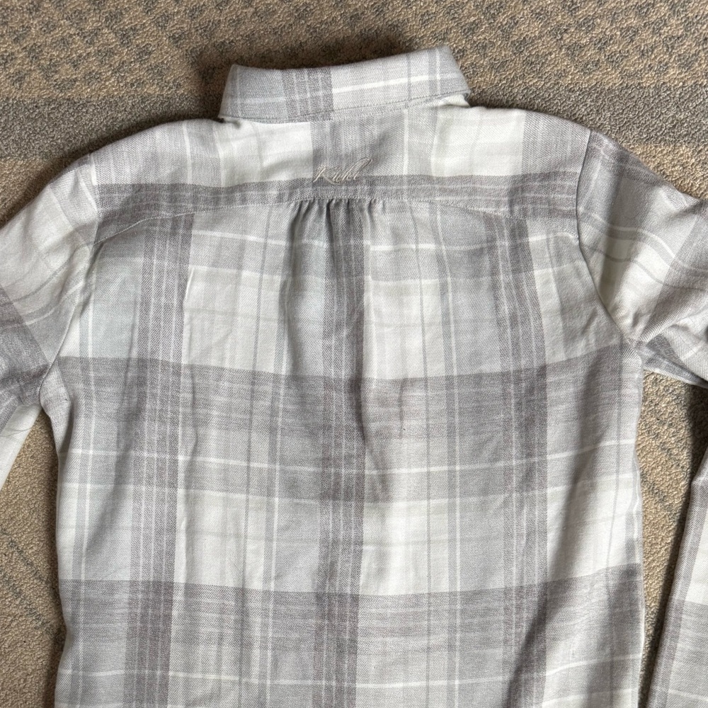 NWOT Kuhl Camila Flannel- Stone - Picture 9 of 10